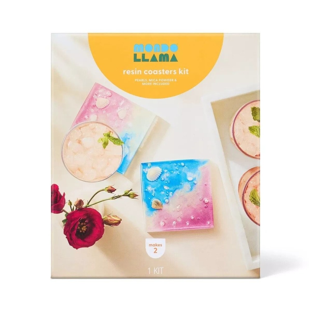 Mondo Llama Resin Coasters Kit